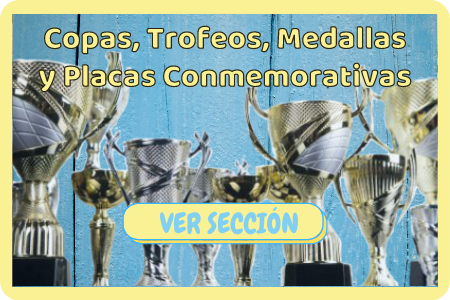 Copas, Trofeos, Medallas y Placas Conmemorativas - Personalización - Escuin Toys