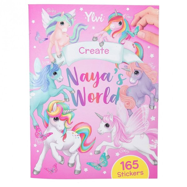 Libreta Álbum adhesivos Unicornio Naya's World Ylvi