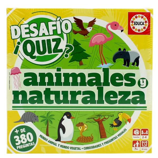 Desafío Quiz Animales y Naturaleza Educa