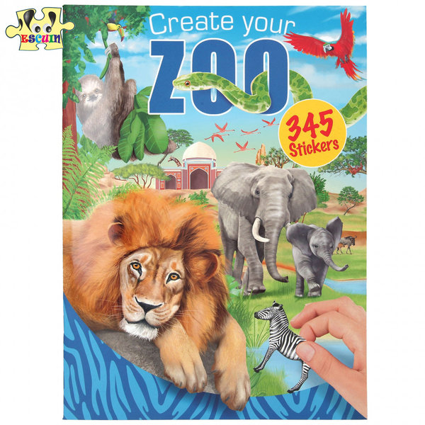 Bloc Adhesivos Create your Zoo