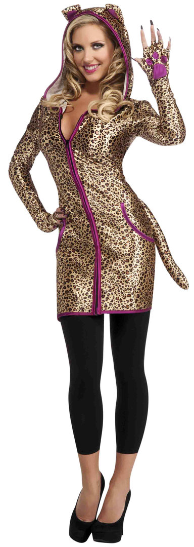 Disfraz Leopardo Chica Hoodie