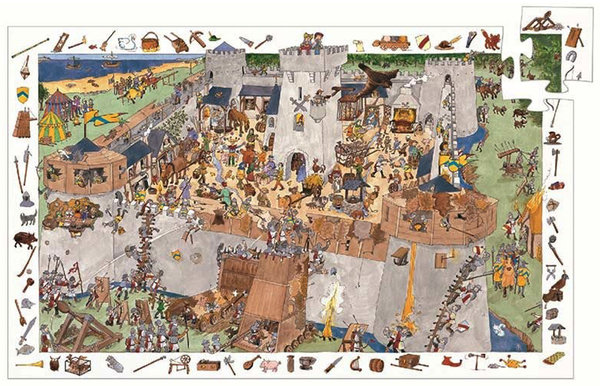 Puzzle Observación 100 piezas Castillo Djeco
