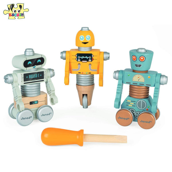 Construcción Robots Madera Brico Kids Janod