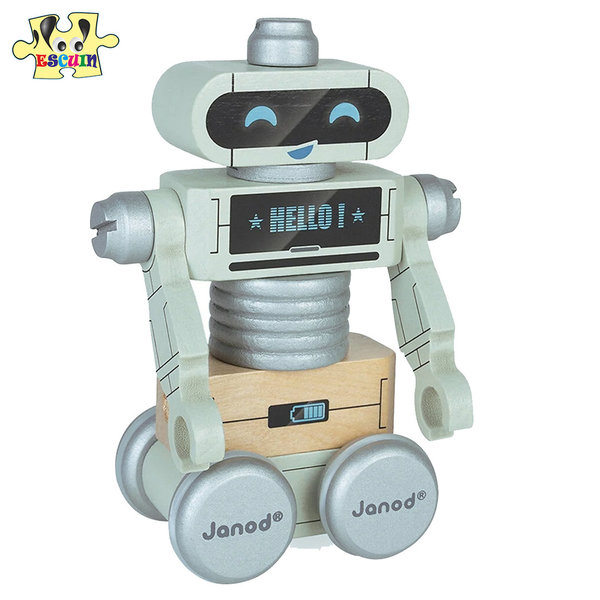 DESCATALOGADO - Construcción Robots Madera Brico Kids Janod