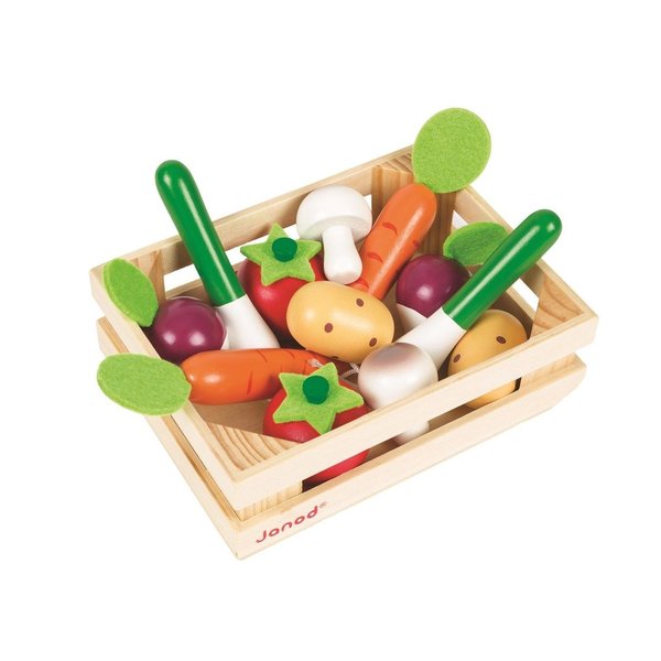 Caja de verduras de madera Janod