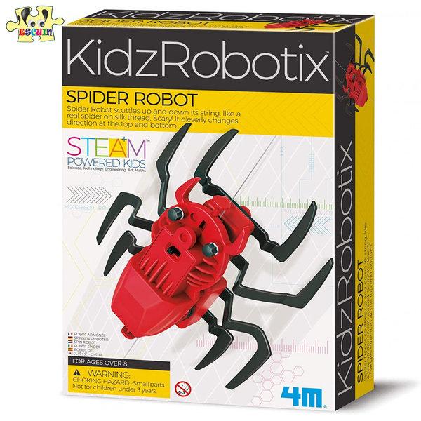 Kit Robot Araña Kidz Robotix 4M