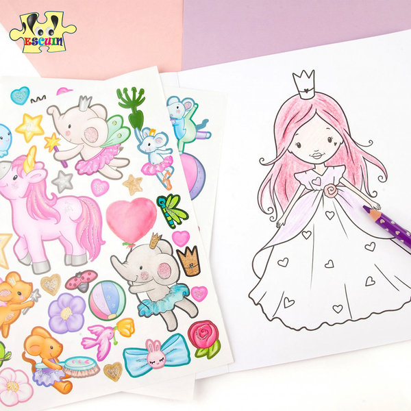 Bloc para colorear Princess Mimi Colouring Book