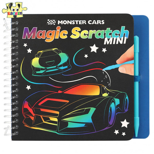 Monster Cars Bloc Magic Scratch Mini