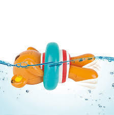 Osito Baño Nadador con mecanismo de cuerda Hape