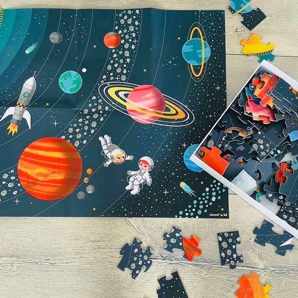 Puzzle 100 piezas Sistema Solar Janod