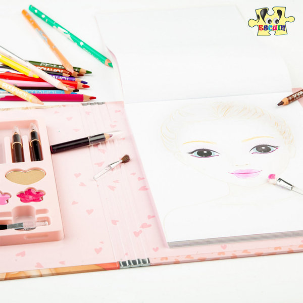 Carpeta Top Model con Bloc y Maquillaje Make-Up Studio