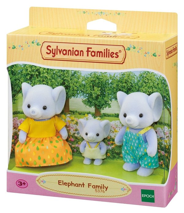 Sylvanian Families Familia Elefante