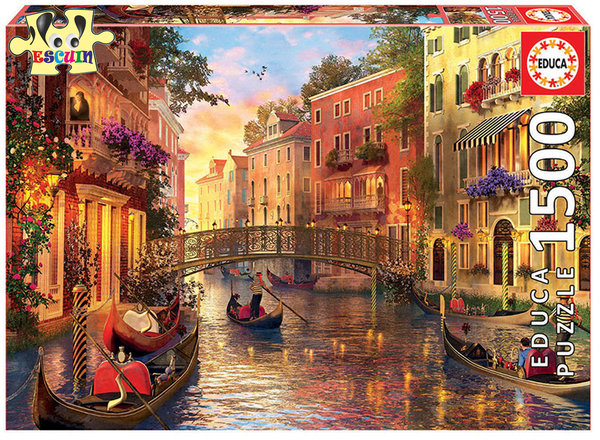 Puzzle 1500 Piezas Educa Atardecer en Venecia