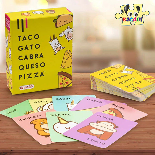 Juego de Cartas Taco-Gato-Cabra-Queso-Pizza Lúdilo