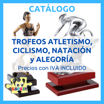 Trofeos Atletismo - Trofeos Running - Trofeos Ciclismo - Trofeos Alegoría - Compra Online - Escuin Toys